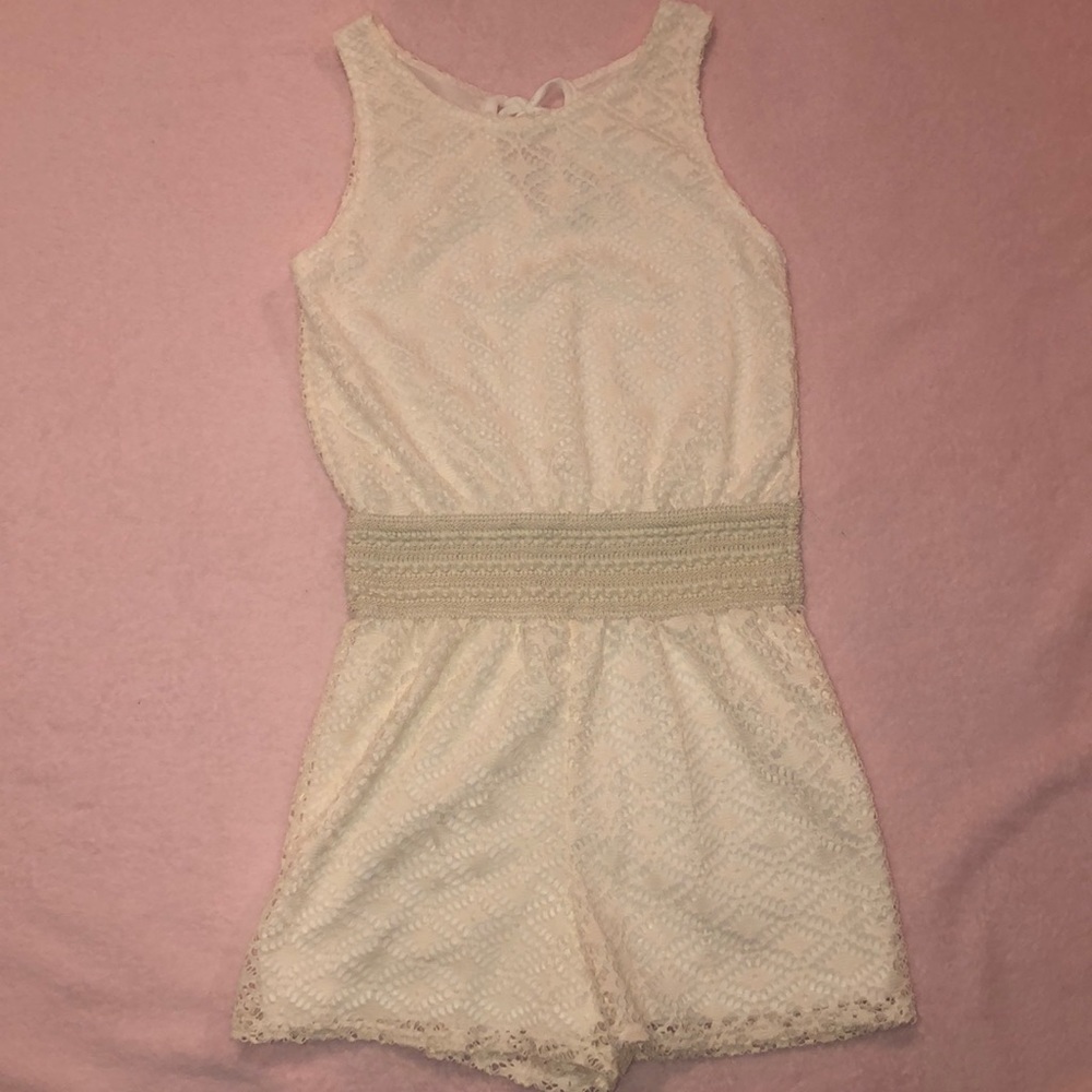 Girls Lace Romper